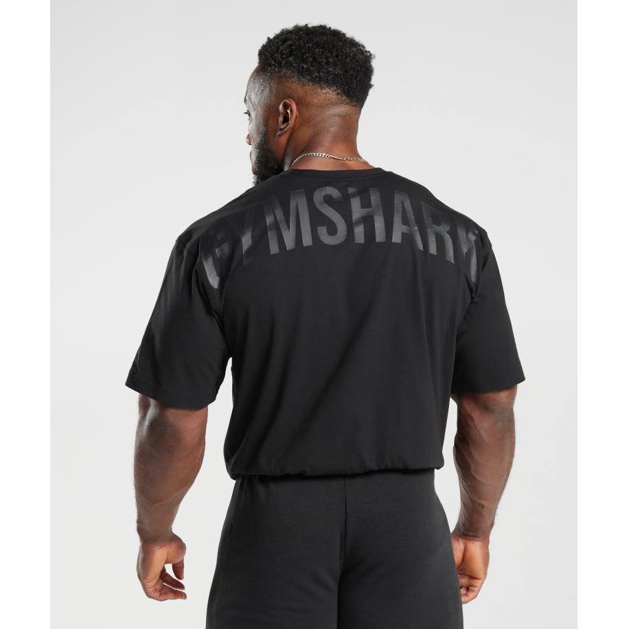 Gymshark Power T-Shirt Black Zwart