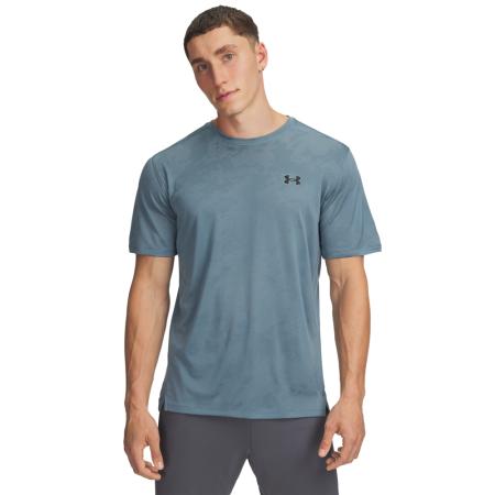 Herenshirt Under Armour Tech™ Vent JacqUnder Armourrd met korte mouwen Jasper Blauw / Zwart XL