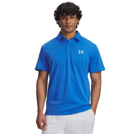 Under Armour Icon Poloshirt voor heren Blauw Atlantis / Wit XS