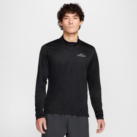 Nike Pacer Flash Dri-FIT hardlooptop met halflange rits voor heren - Zwart