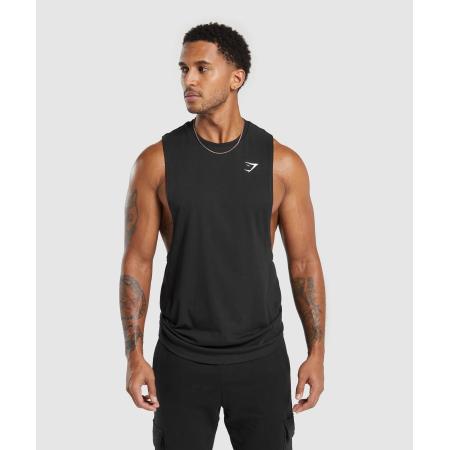 Gymshark React Drop Arm Tank Black