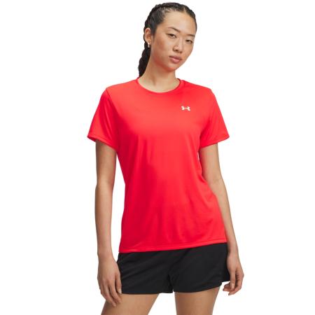 Under Armour Tech™ Damesshirt met korte mouwen Racer Rood / Wit XS