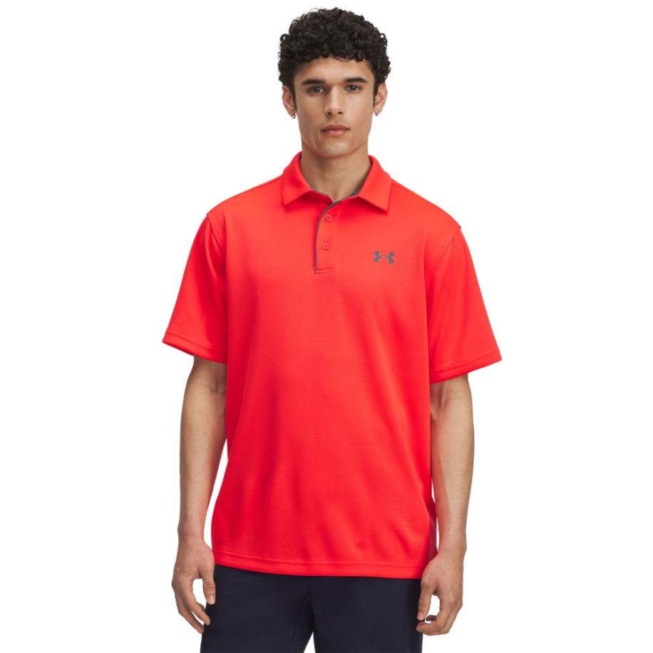 Under Armour Tech™ Herenpolo Racer Rood / Pitch Grijs S Rood