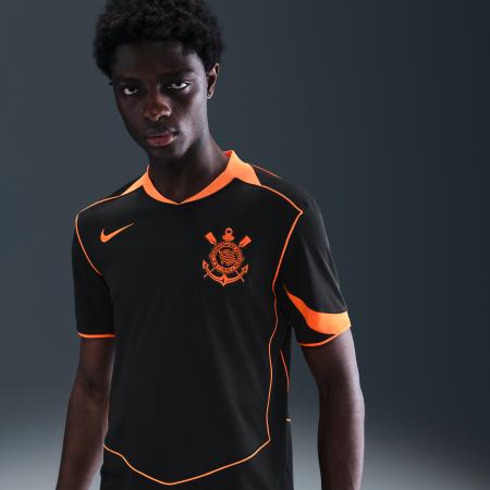 S.C. Corinthians 2025/26 Stadium Derde Nike Total 90 replicavoetbalshirt met Dri-FIT voor heren - Zwart