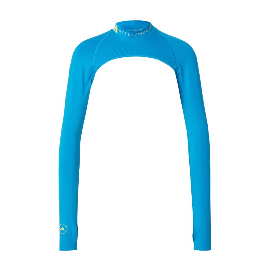 adidas by stella mccartney ADIDAS BY STELLA MCCARTNEY Functioneel shirt adidas by Stella McCartney Mock Neck azuur / geel -