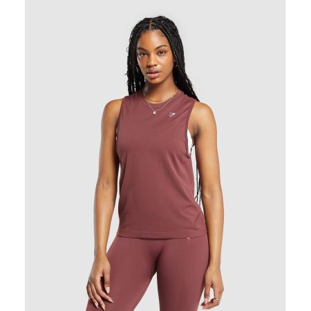 Gymshark Everyday Seamless Tank Burgundy Brown