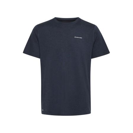 North Bend North Bend Functioneel shirt Adrian donkerblauw / wit