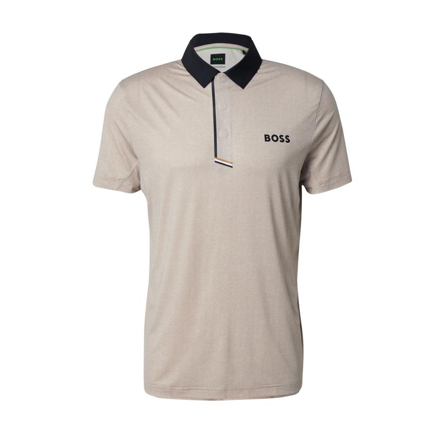 Hugo Boss BOSS Functioneel shirt Paddy donkerbeige / zwart / wit -