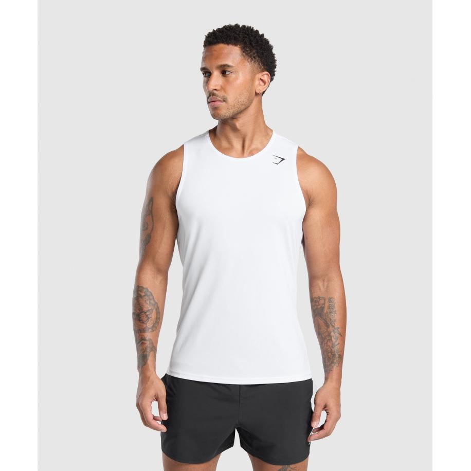 Gymshark Arrival Tank White Wit