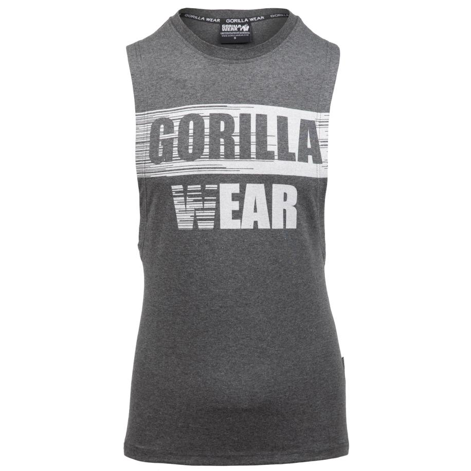 Gorilla Wear Gorilla Wear Functioneel shirt Lopez donkergrijs / wit -