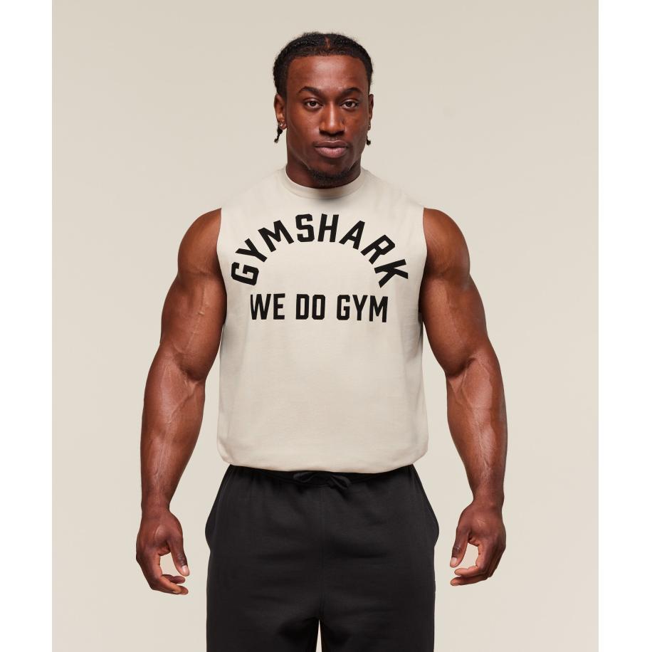 Gymshark We Do Gym Tank Pebble Grey Grijs