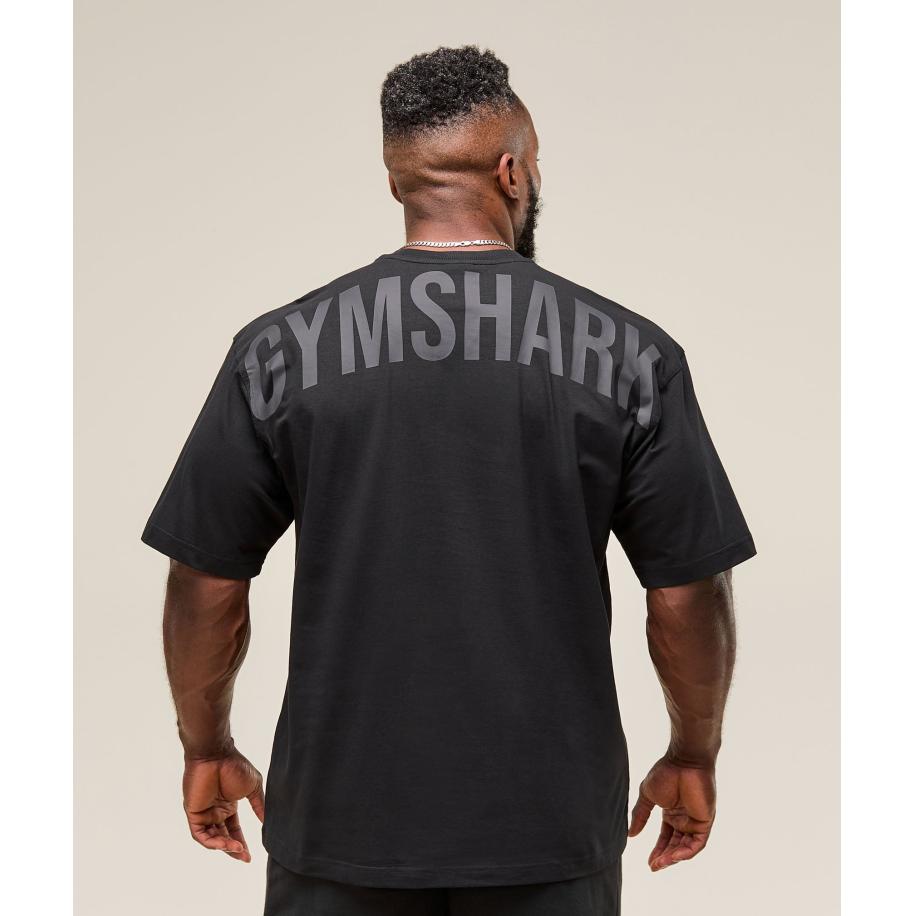 Gymshark Power T-Shirt Black Zwart