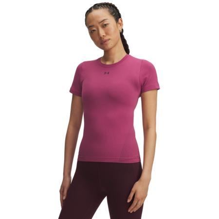 Under Armour Vanish Seamless damesshirt met korte mouwen Fuchsia Dusk / donker kastanjebruin / donker kastanjebruin XL