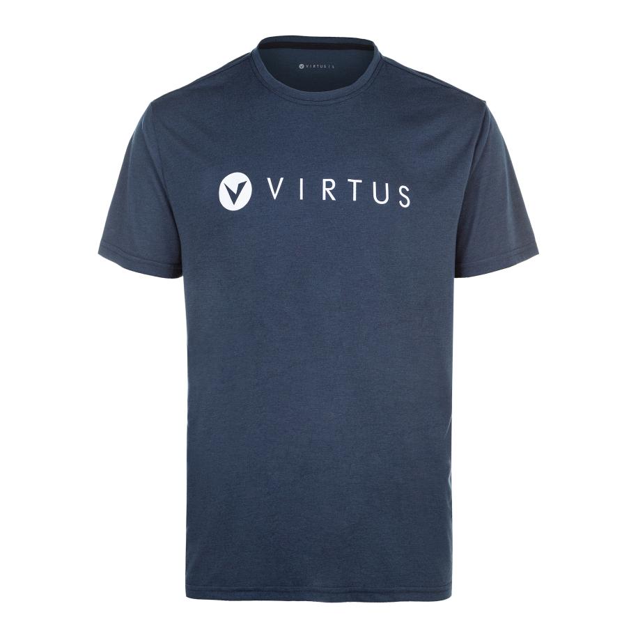 Virtus Virtus Functioneel shirt EDWARDO donkerblauw / wit -