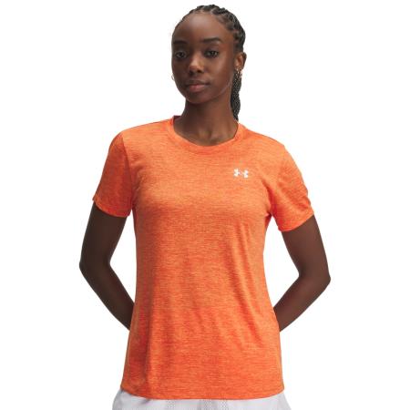 Under Armour Tech™ Twist Damesshirt met korte mouwen Oranje Base / Wit S