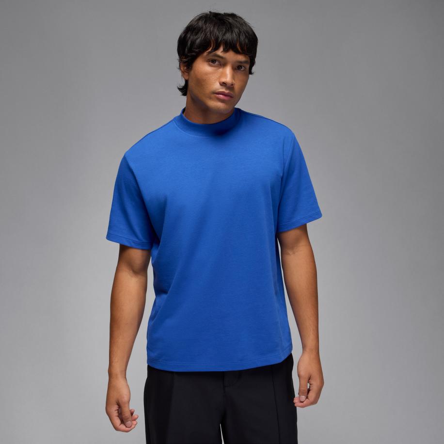 Jordan Sport Dri-FIT golftop met opstaande kraag voor heren - Blauw Blauw