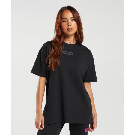 Gymshark Block Oversized T-Shirt Black