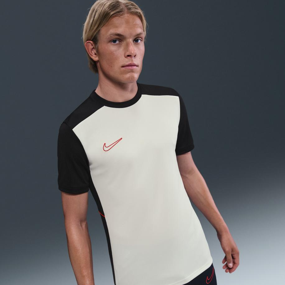 Nike Academy voetbaltop met Dri-FIT en korte mouwen voor heren - Wit Wit