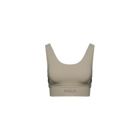 HALO Sporttop donkerbeige / donkergrijs