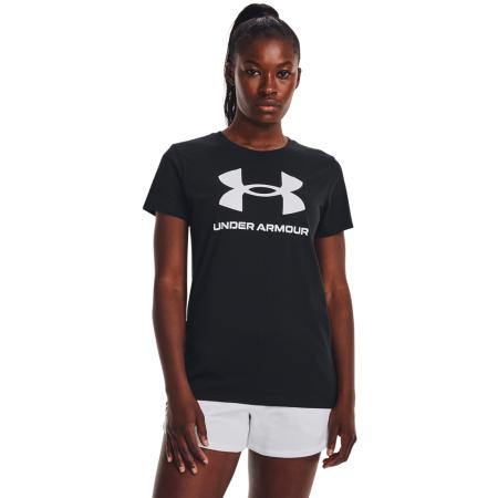 Under Armour Rival Logo Damesshirt met korte mouwen Zwart / Wit S