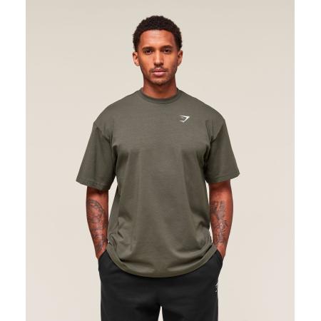 Gymshark Essential Oversized T-Shirt Strength Green