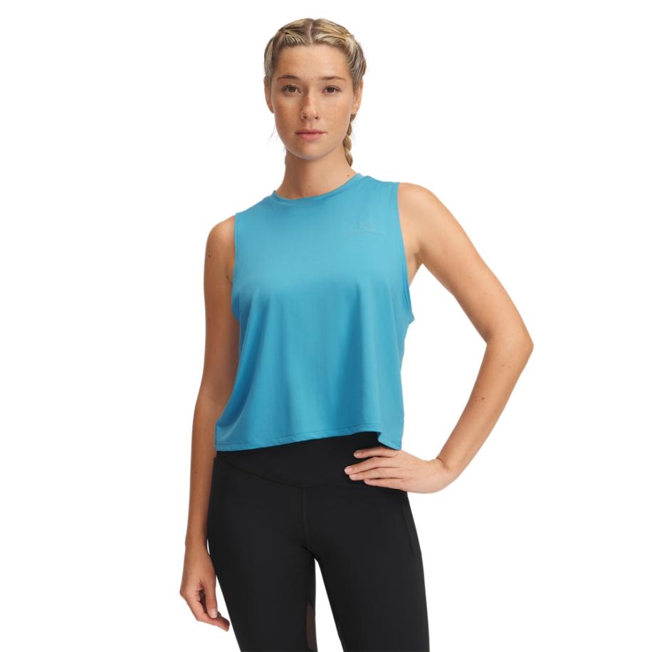 Under Armour Vanish Energy Crop tanktop voor dames Ether Blauw / Ether Blauw XXL Blauw