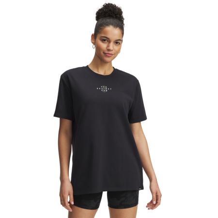 Project Rock Campus Dames T-shirt Zwart / Wit Clay / Hyper Groente XS