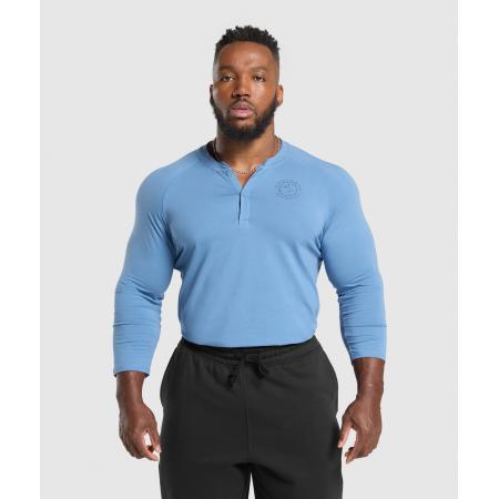 Gymshark Legacy Henley Classic Blue