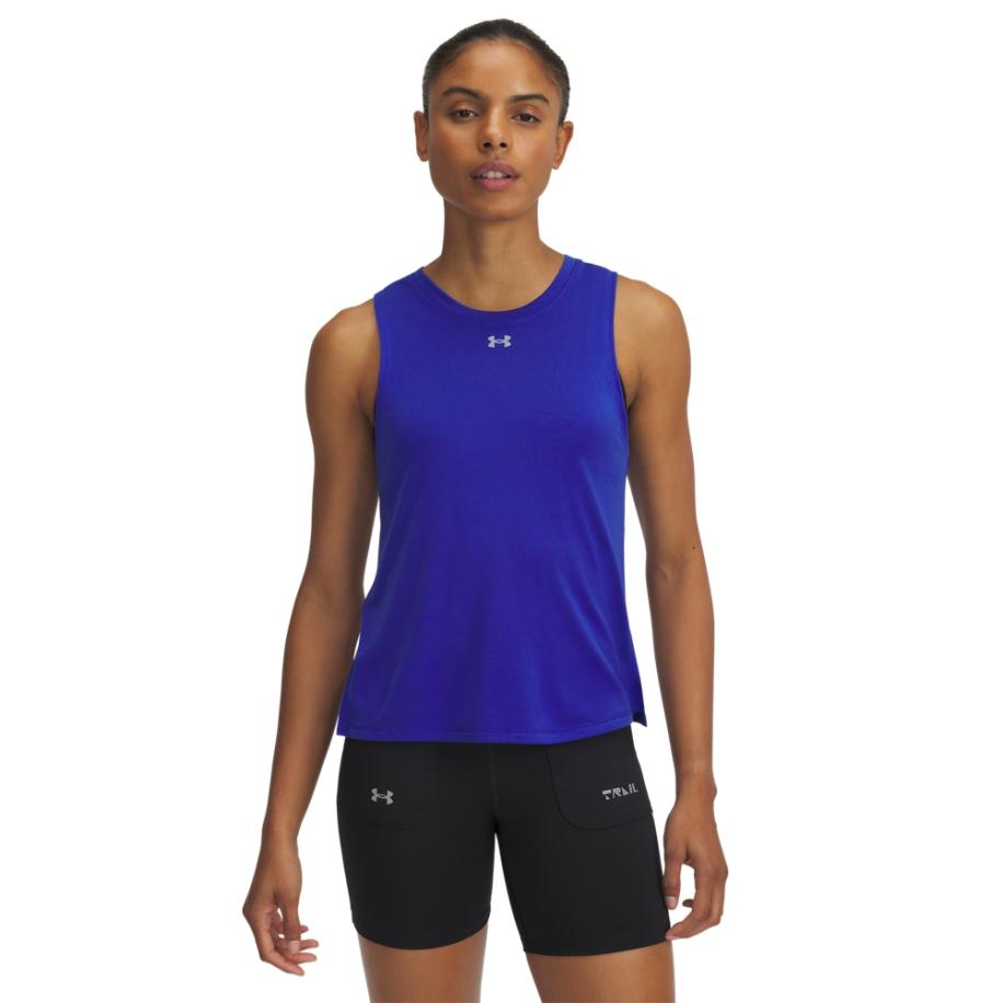 Under Armour Trail Run Damestanktop Royal / Reflecterend L Blauw