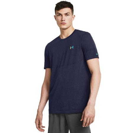 Under Armour Vanish Elite Seamless Herenshirt met korte mouwen Midnight Marineblauw / Iridescent XXL