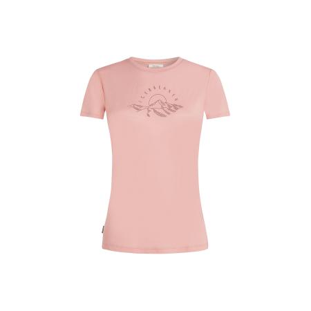 Icebreaker ICEBREAKER Functioneel shirt Sunrise oudroze / wijnrood