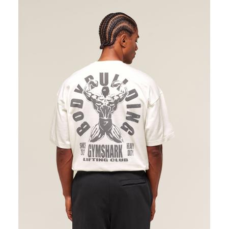 Gymshark Lifting Club Flex T-Shirt Soft White