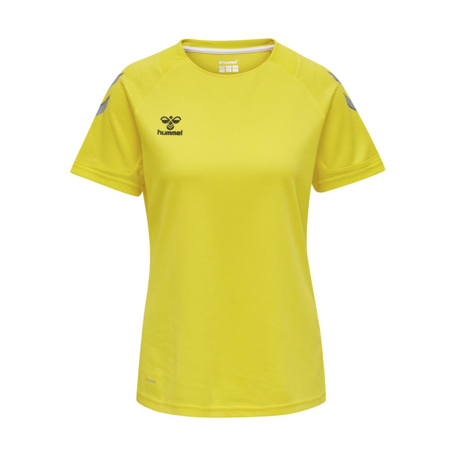 Hummel Hummel Functioneel shirt Lead geel / grijs / zwart -