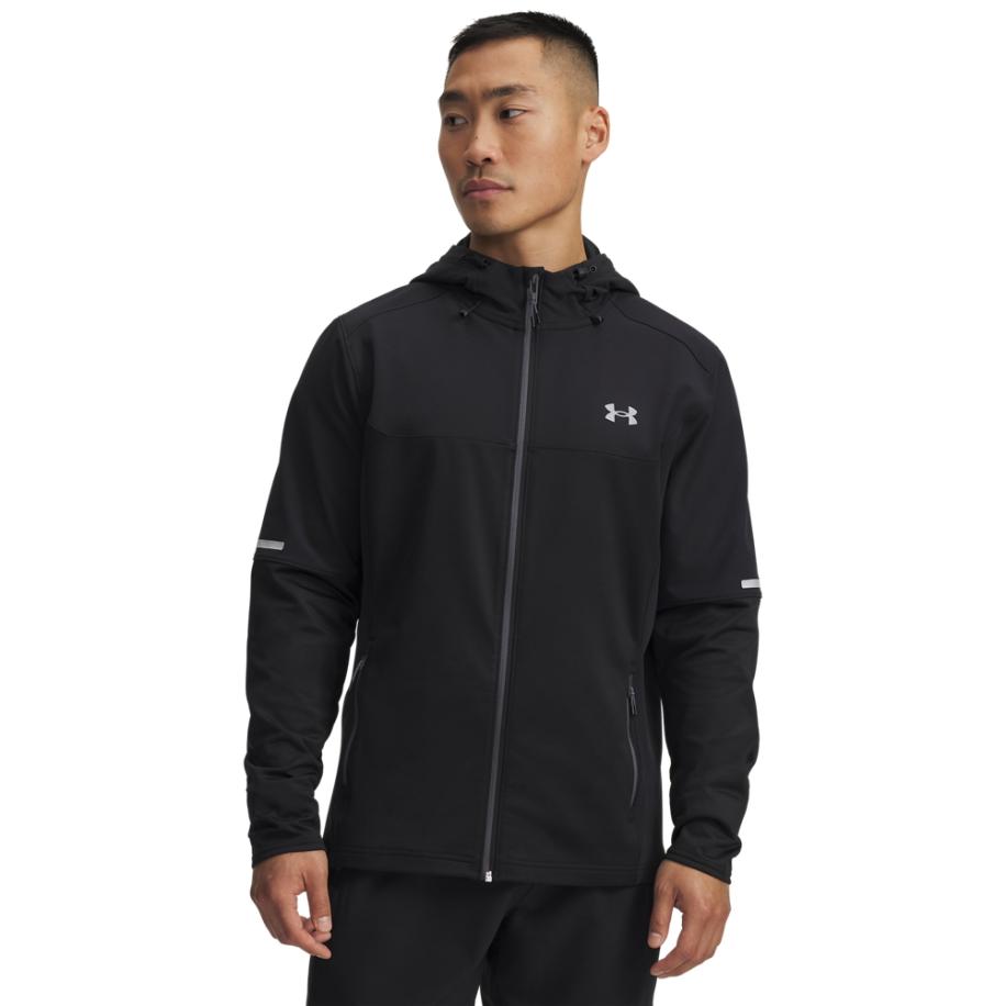 Under Armour Utility Woven Winterized Herenitem met ritssluiting Zwart / Wit L Zwart