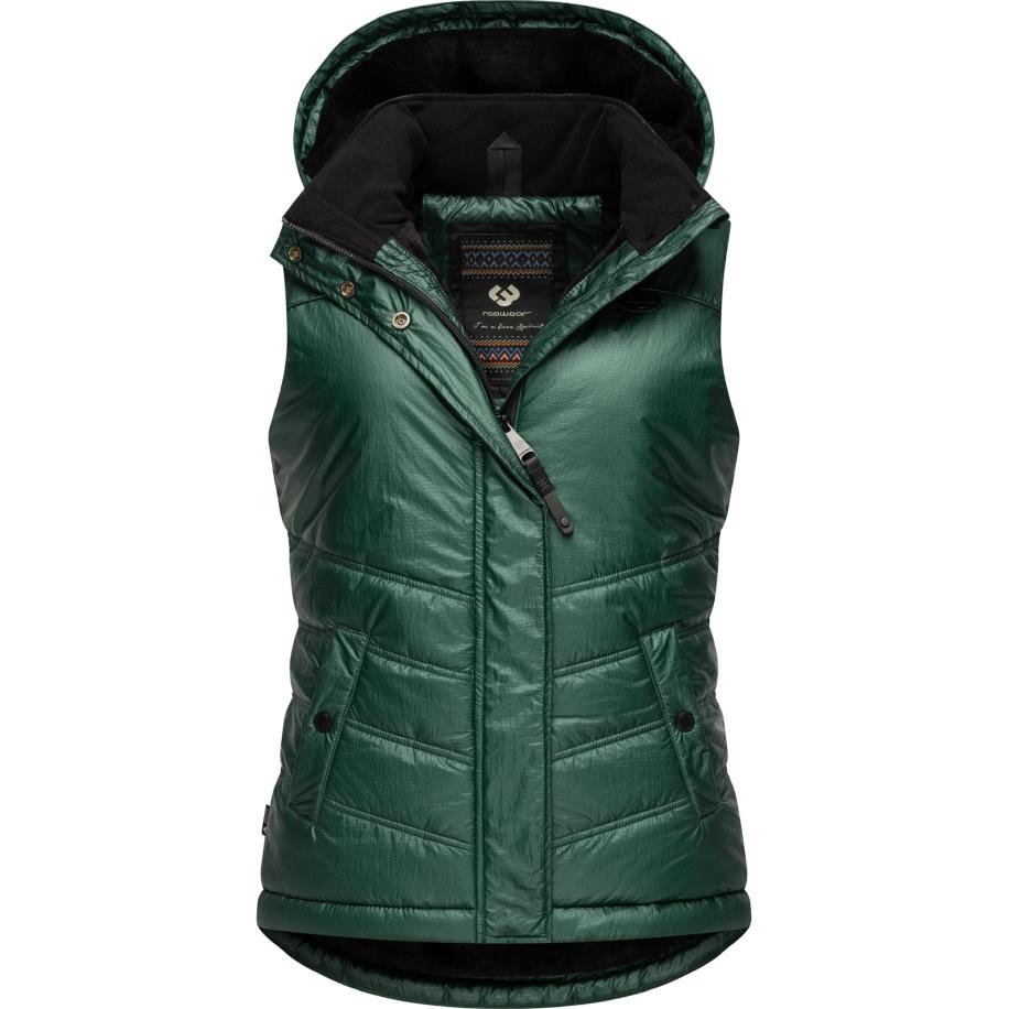 Ragwear Ragwear Sportbodywarmer Hesty Bling jade groen / zwart -