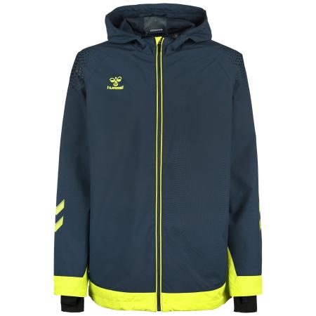 Hummel Hummel Sportjas Lead donkerblauw / neongeel / zwart