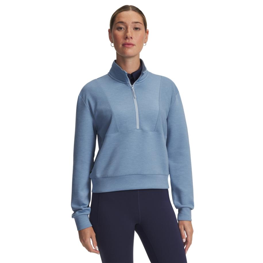 Damespullover Under Armour Drive Midlayer Blauw Smoke / Blauw Calm / Blauw Smoke XS Blauw