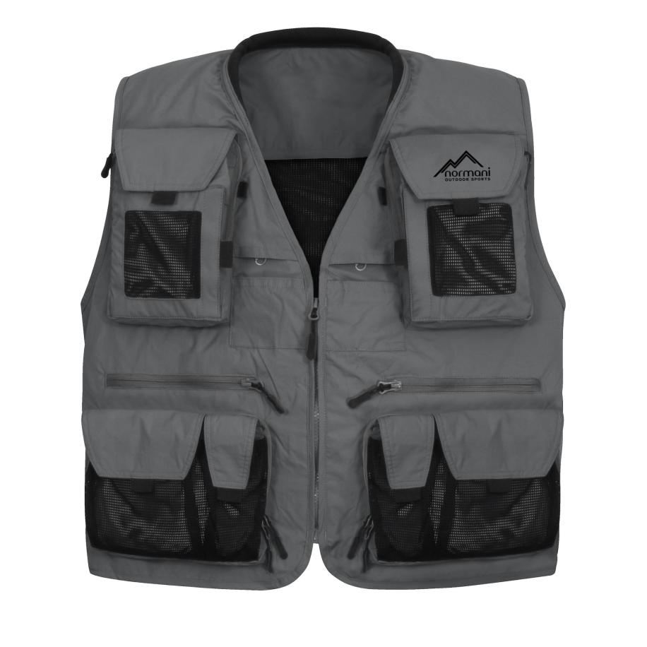 normani normani Sportbodywarmer Kajikia antraciet / zwart -