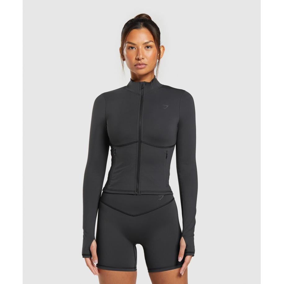 Gymshark Elevate Tracktop Black Zwart