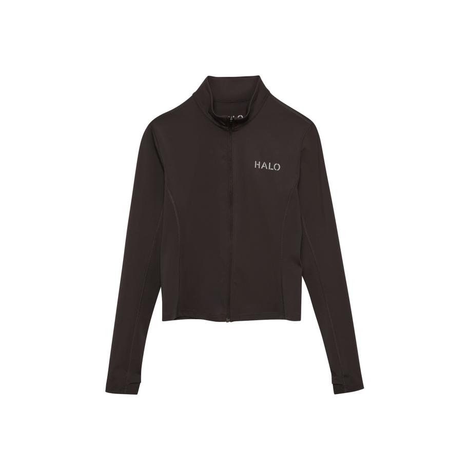 Halo HALO Trainingsjack chocoladebruin / lichtgrijs -
