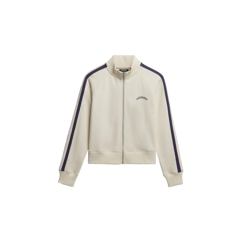 Superdry Trainingsjack navy / wit Wit