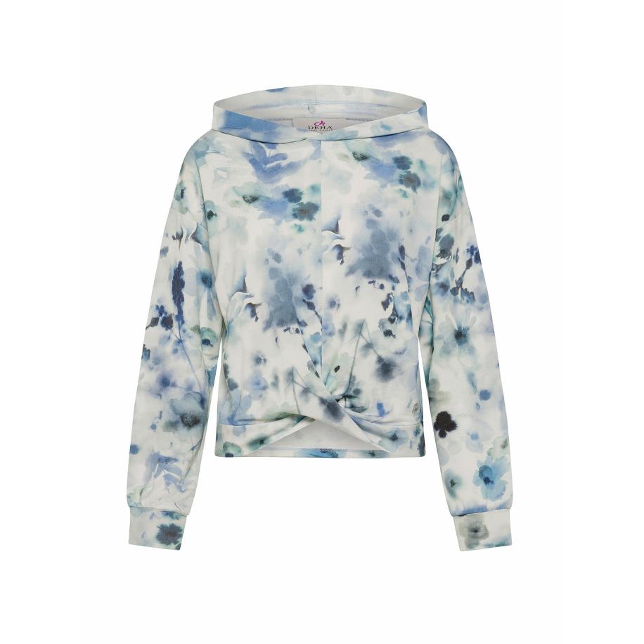 Deha DEHA Sportief sweatshirt blauw / cyaan blauw / lichtblauw / wit -