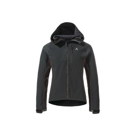 Schöffel Outdoorjas Hybrid Jk Style Salza WMS donkerbruin / zwart