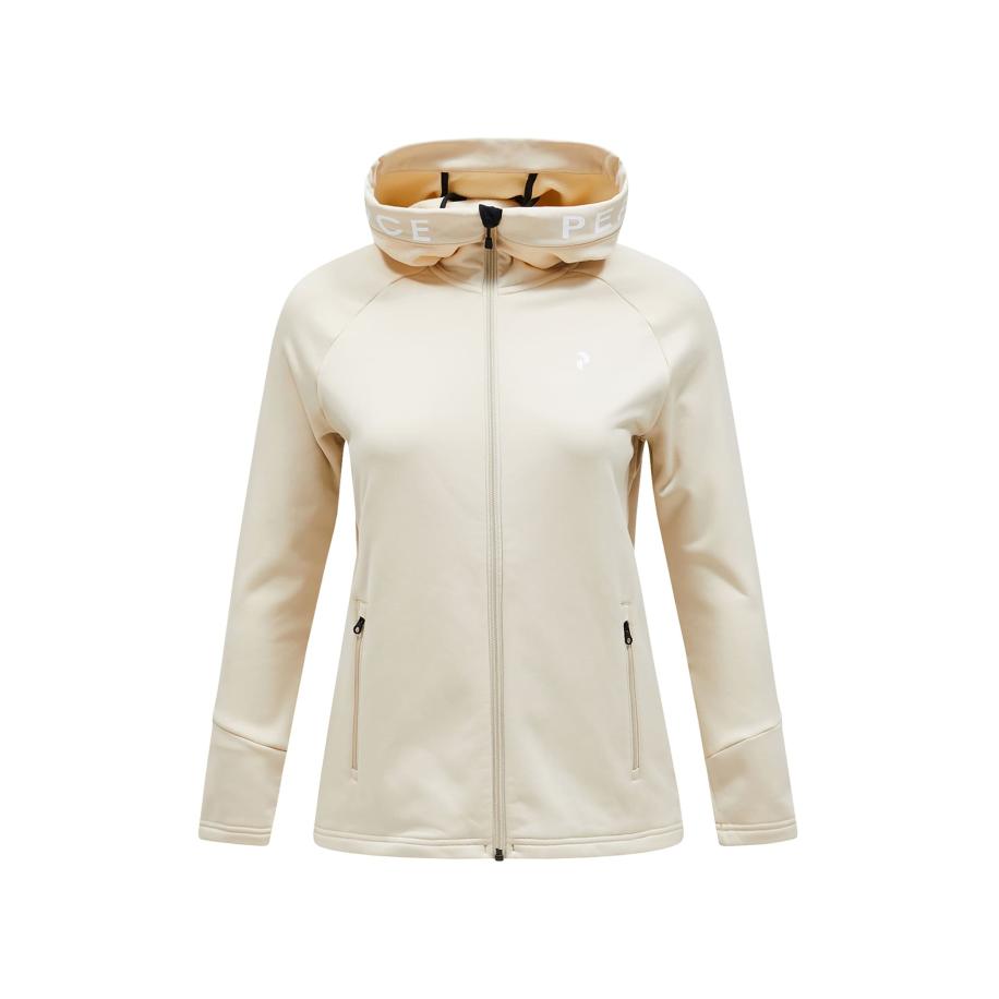 Peak Performance PEAK PERFORMANCE Functionele fleece jas Rider beige / wit -