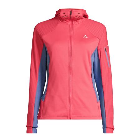 Schöffel Functionele fleece jas Rotbach blauw / watermeloen rood