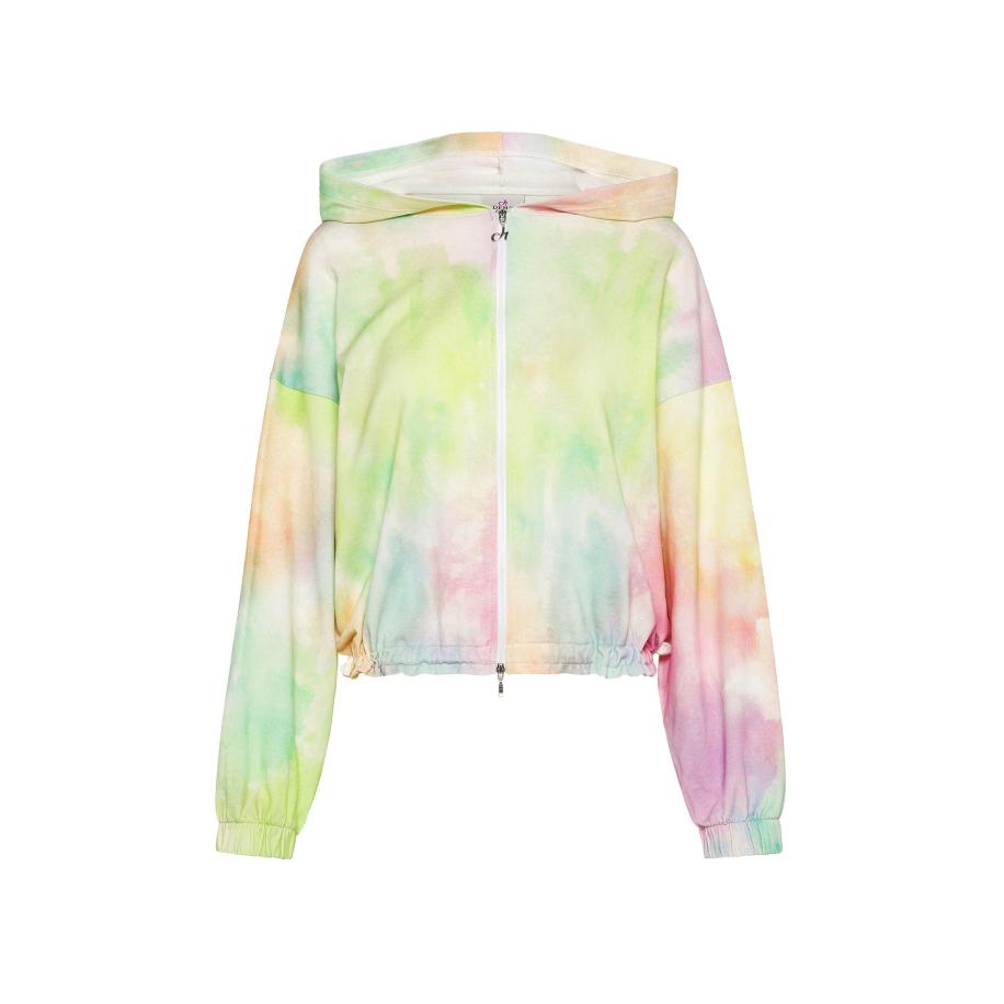 Deha DEHA Sportief sweatvest geel / pastelgroen / sering / abrikoos -