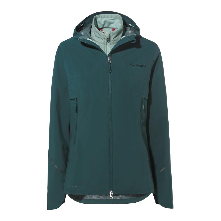 Vaude VAUDE Outdoorjas Yaras donkergroen -
