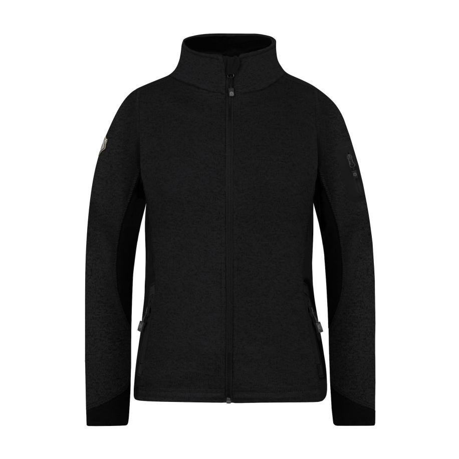 normani Functionele fleece jas zwart Zwart