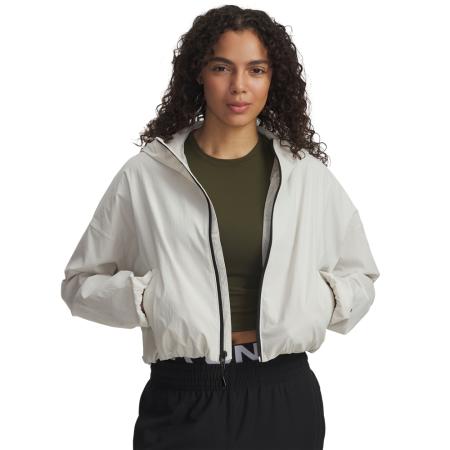 Damesshirt Under Armour Unstoppable Woven Ripstop met lange mouwen Summit Wit / Zwart XS