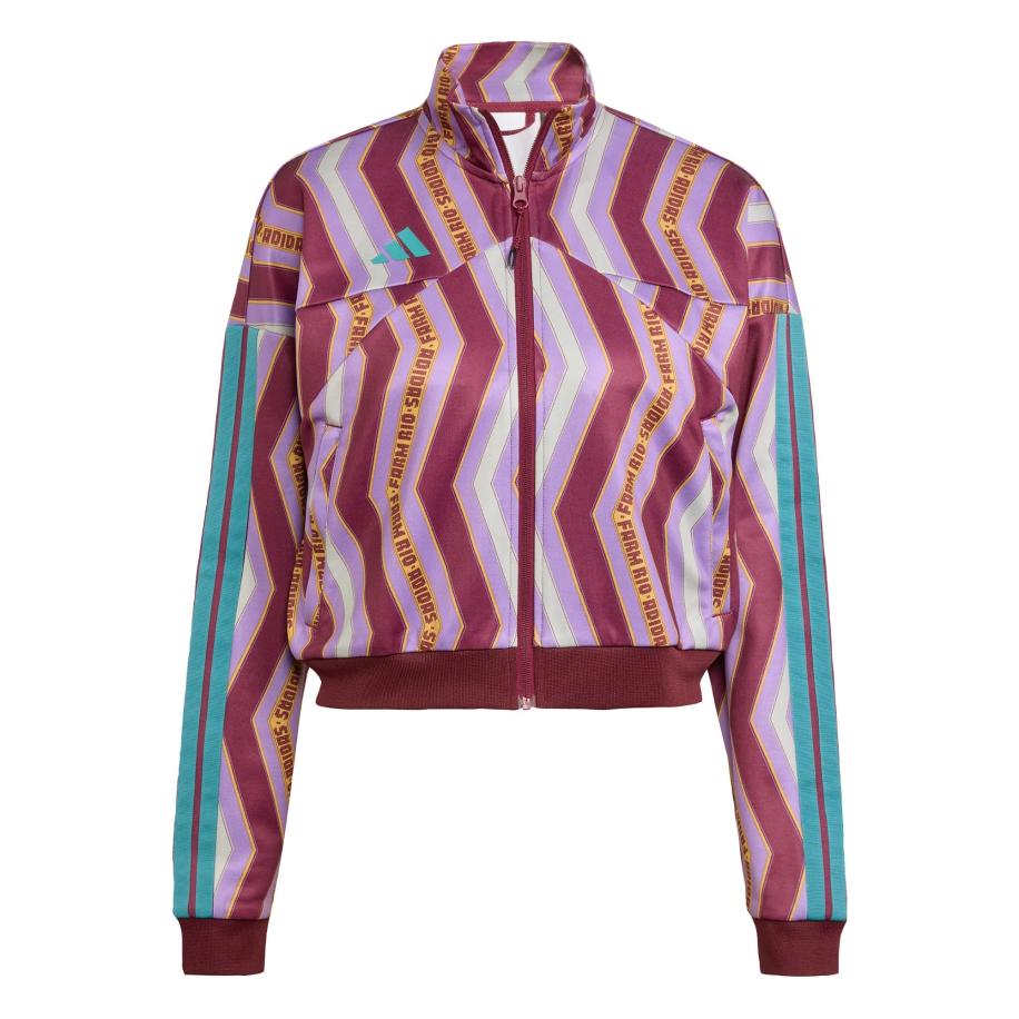 Adidas ADIDAS SPORTSWEAR Sportief sweatvest Adidas x Farm Tiro turquoise / lavendel / bessen / wit -